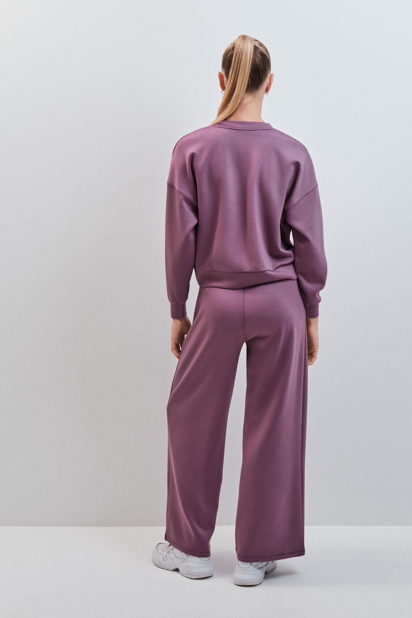 Dash and Stars Cal&ccedil;a comprida larga em modal gren&aacute; rosa