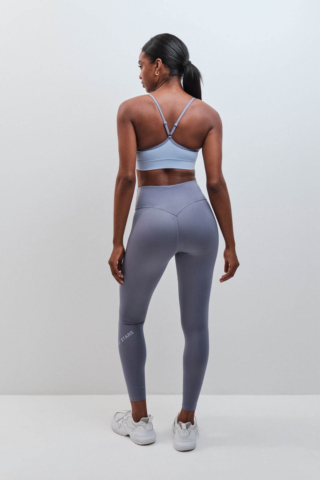 Dash and Stars Leggings compridos 4D STRETCH azul azul