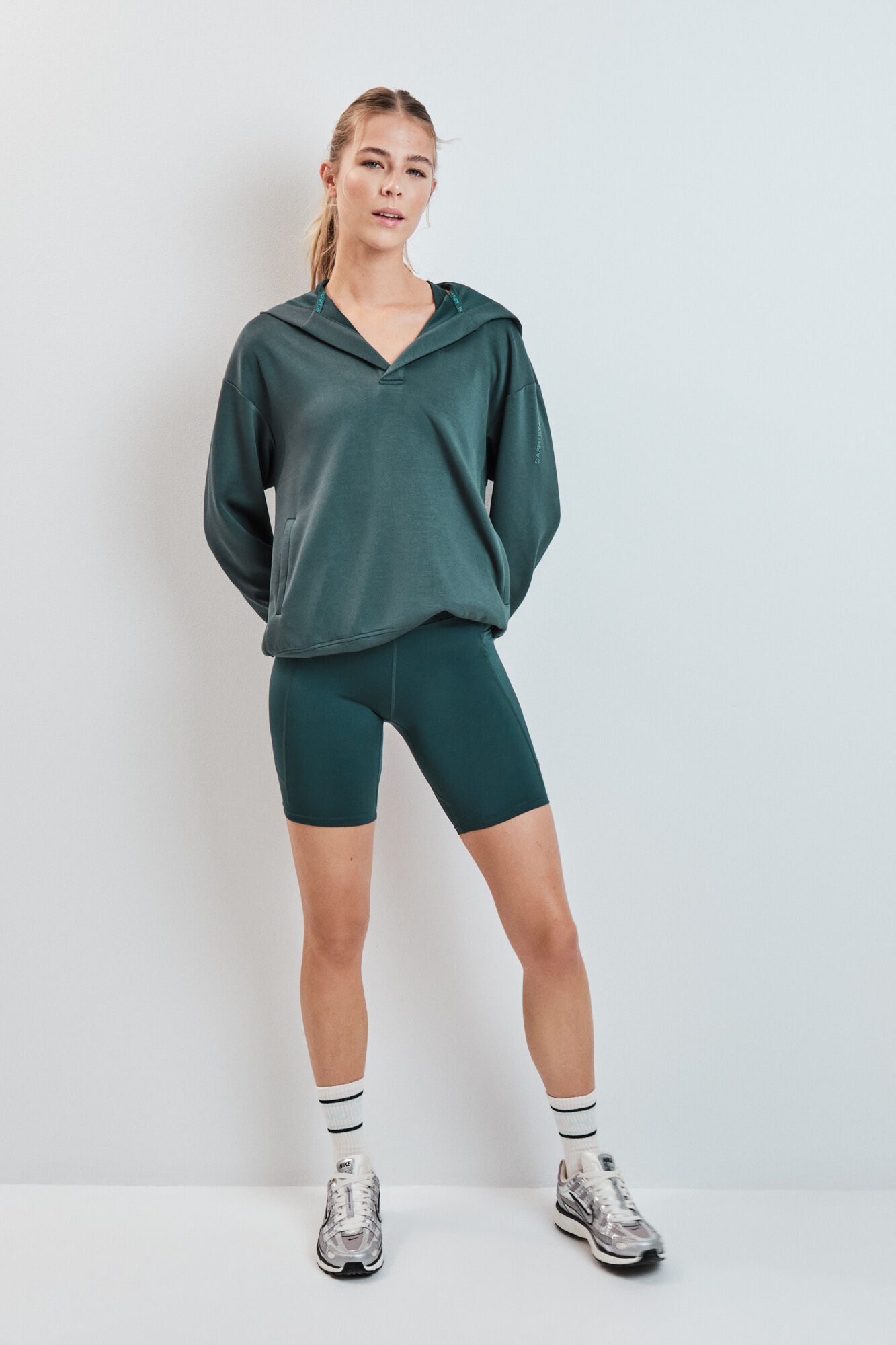 Dash and Stars Leggings ciclista verde 4D STRETCH verde