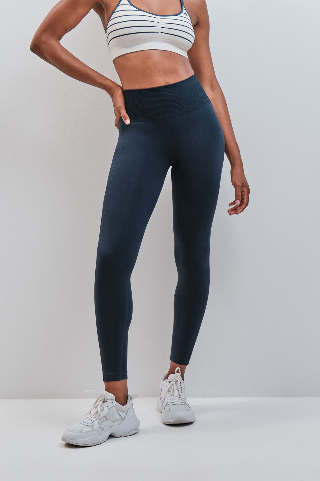 Dash and Stars Leggings compridos SEAMLESS COMFORT azul