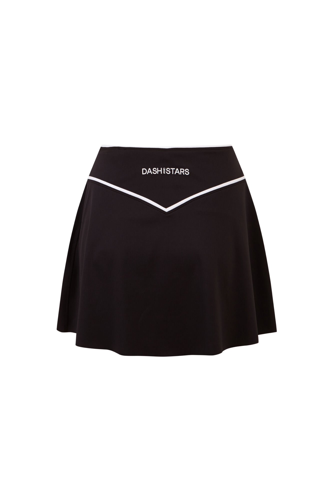 Dash and Stars Falda malla interior negro negro
