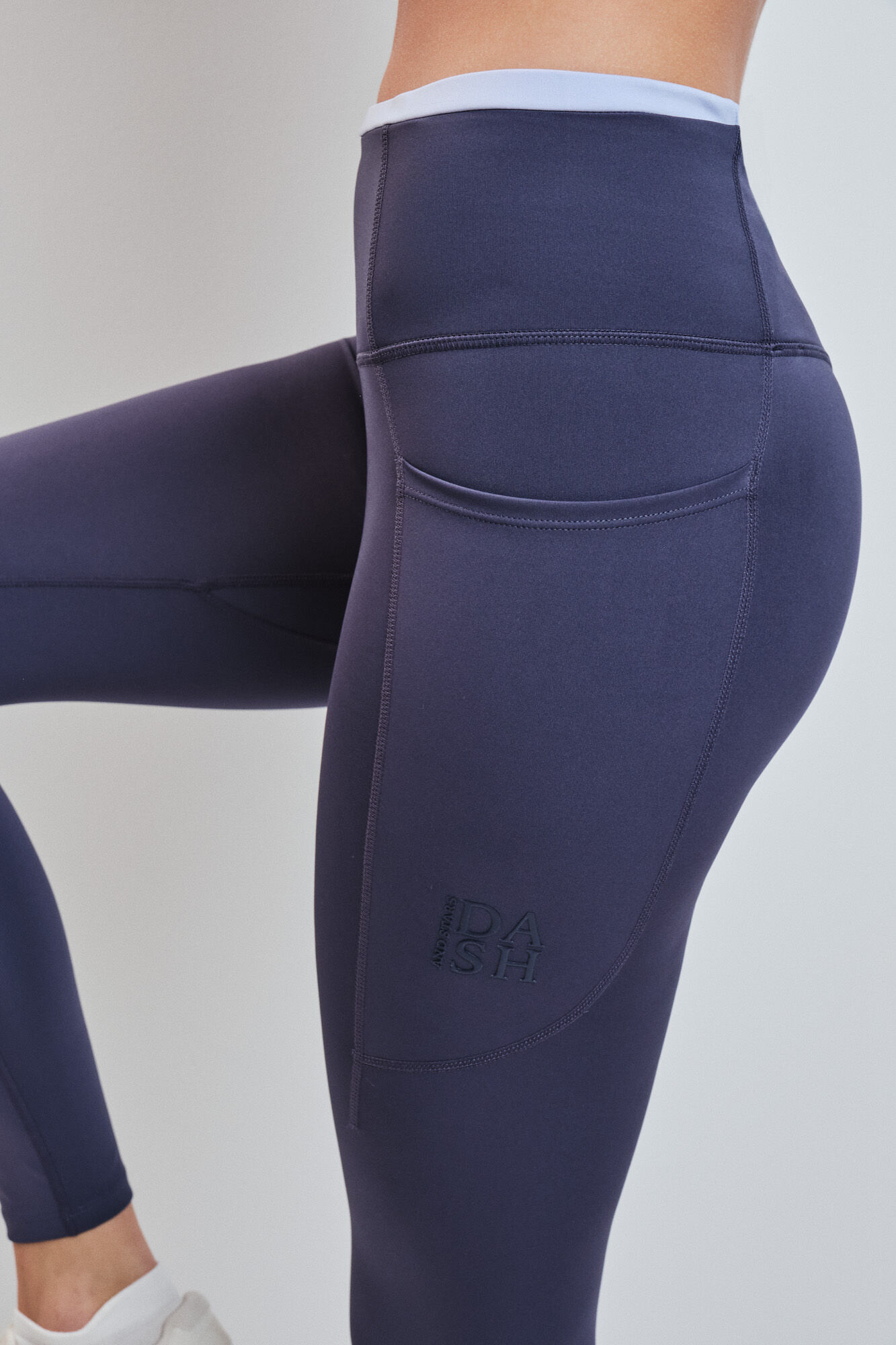 Dash and Stars Legging 4D STRETCH cinzento escuro cinzento