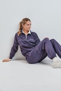 Dash and Stars Casaco gola alta com fecho-&eacute;clair cinzento