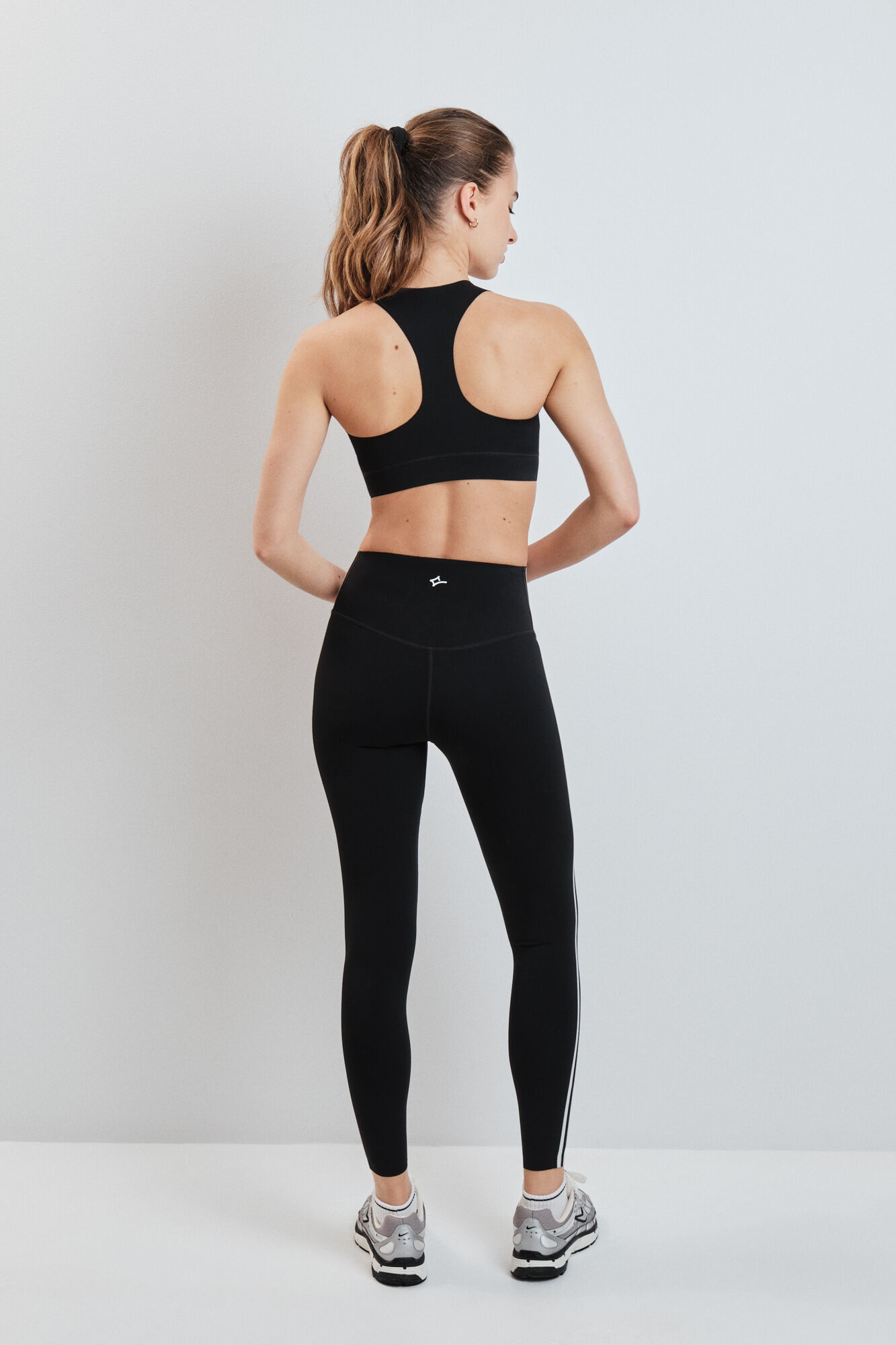 Dash and Stars Leggings COMPRESSIVE largo negro negro