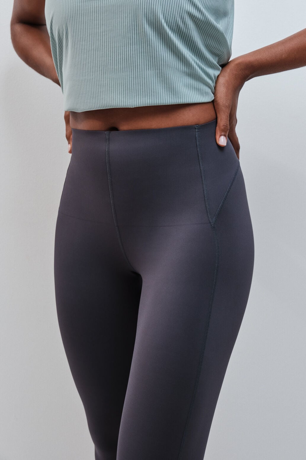 Dash and Stars Leggings COMPRESSIVE comprido cinzento cinzento