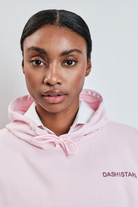 Dash and Stars Sweatshirt de molet&atilde;o de algod&atilde;o rosa