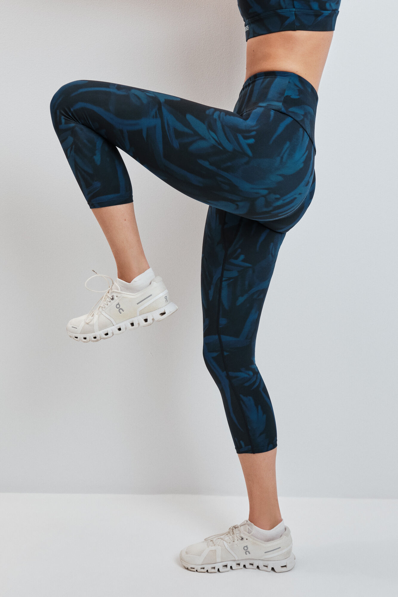 Dash and Stars Legging curto estampado 4D STRETCH verde