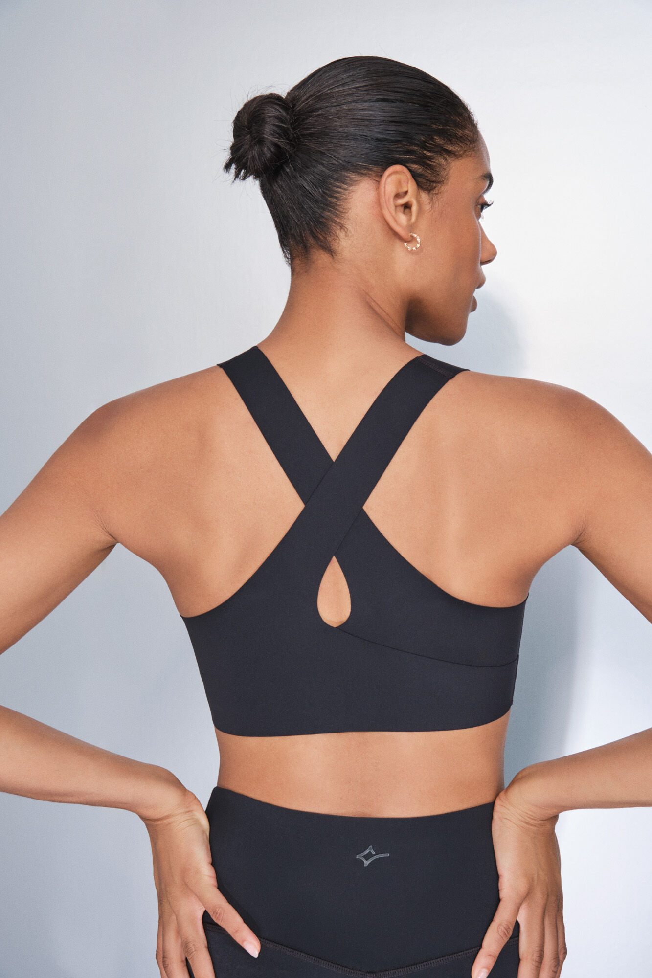 Dash and Stars Soutien desportivo preto COMPRESSIVE