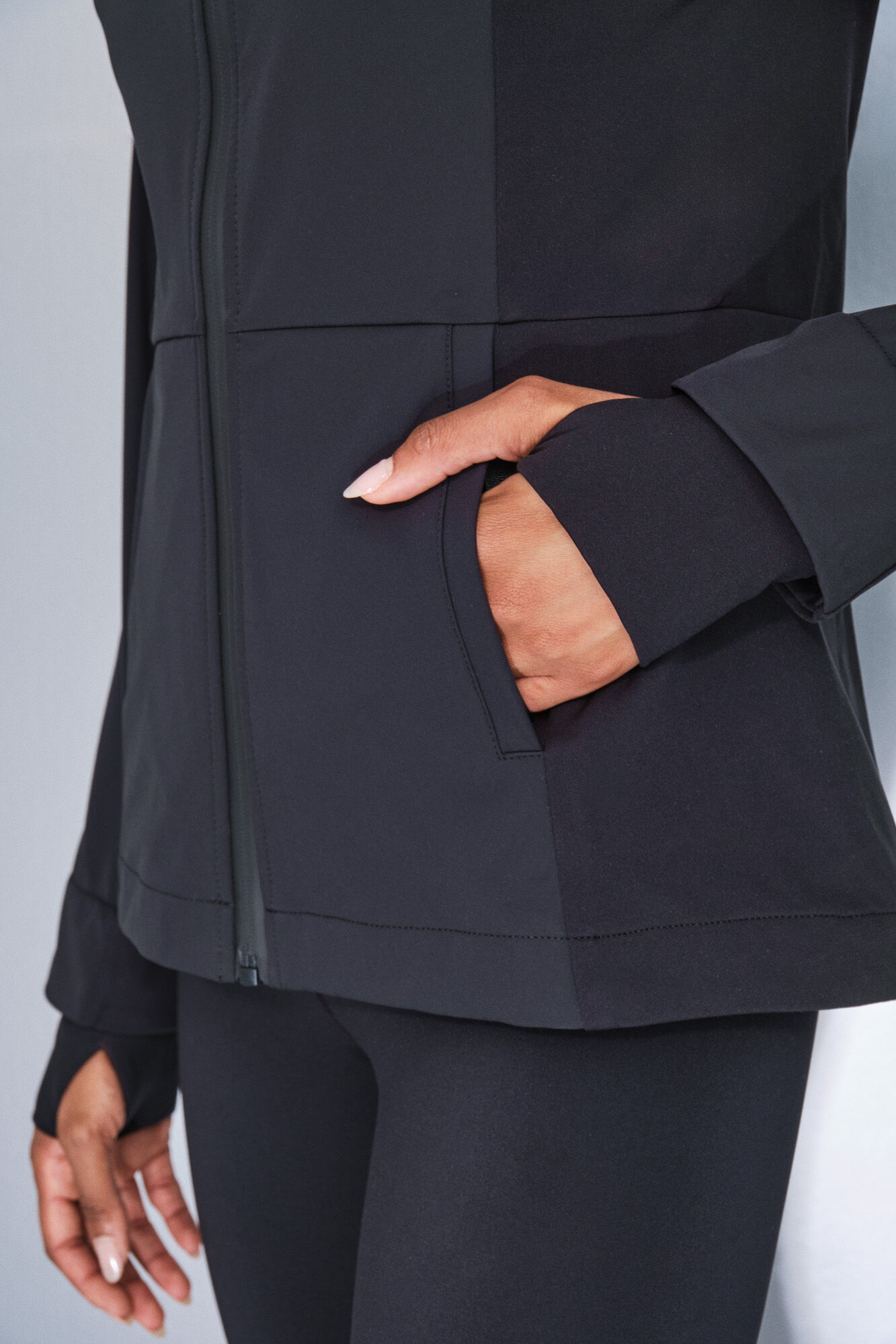 Dash and Stars Casaco preta justa