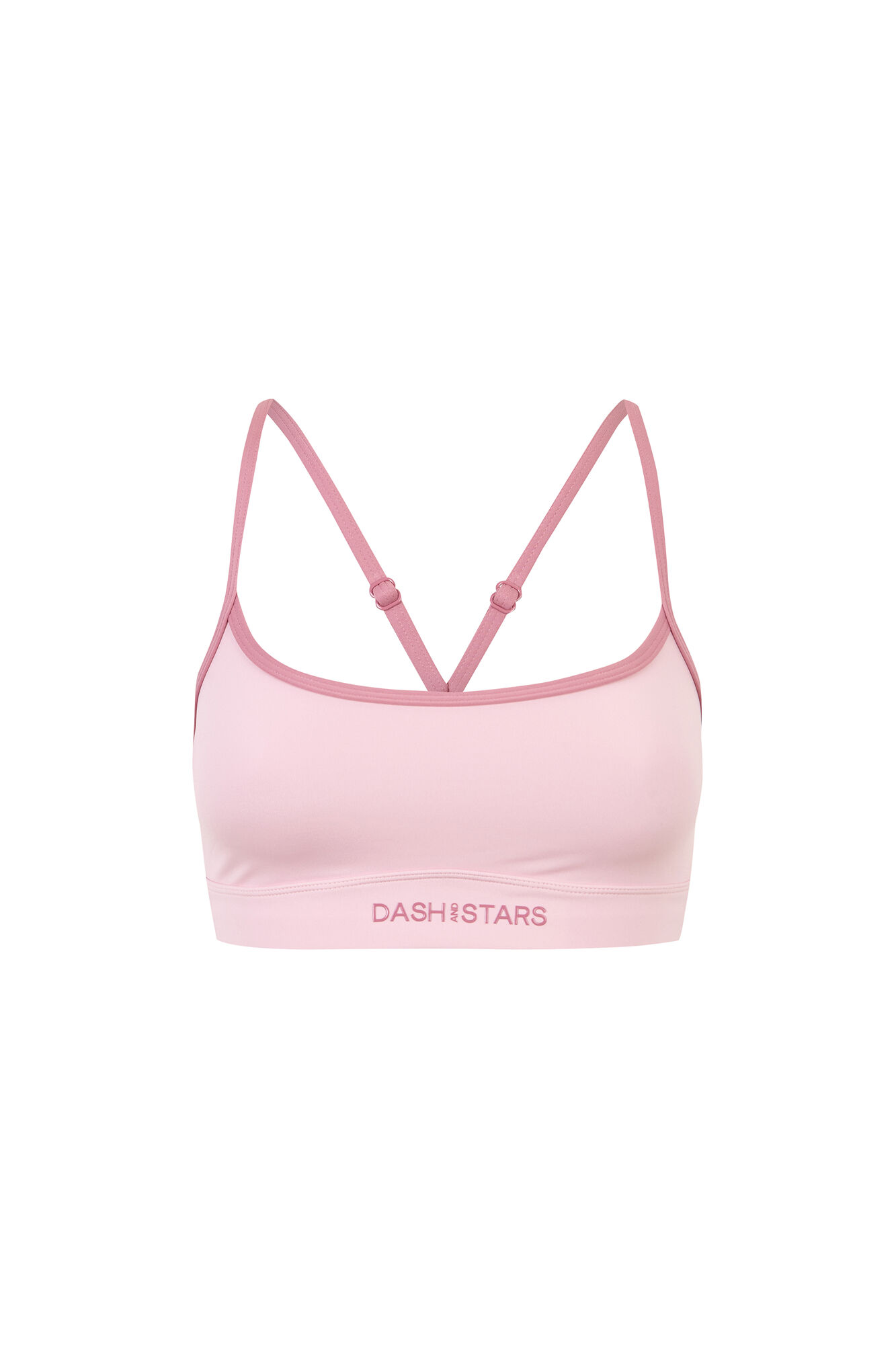 Dash and Stars Sujetador deportivo 4D Stretch rosa rosa
