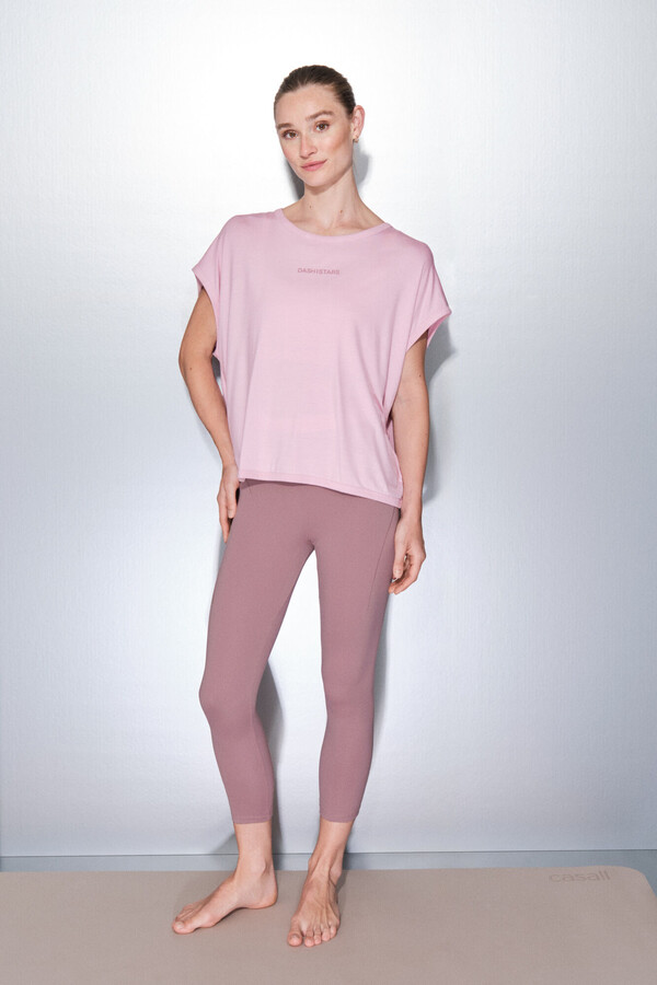 Dash and Stars Camiseta tejido extra suave rosa rosa