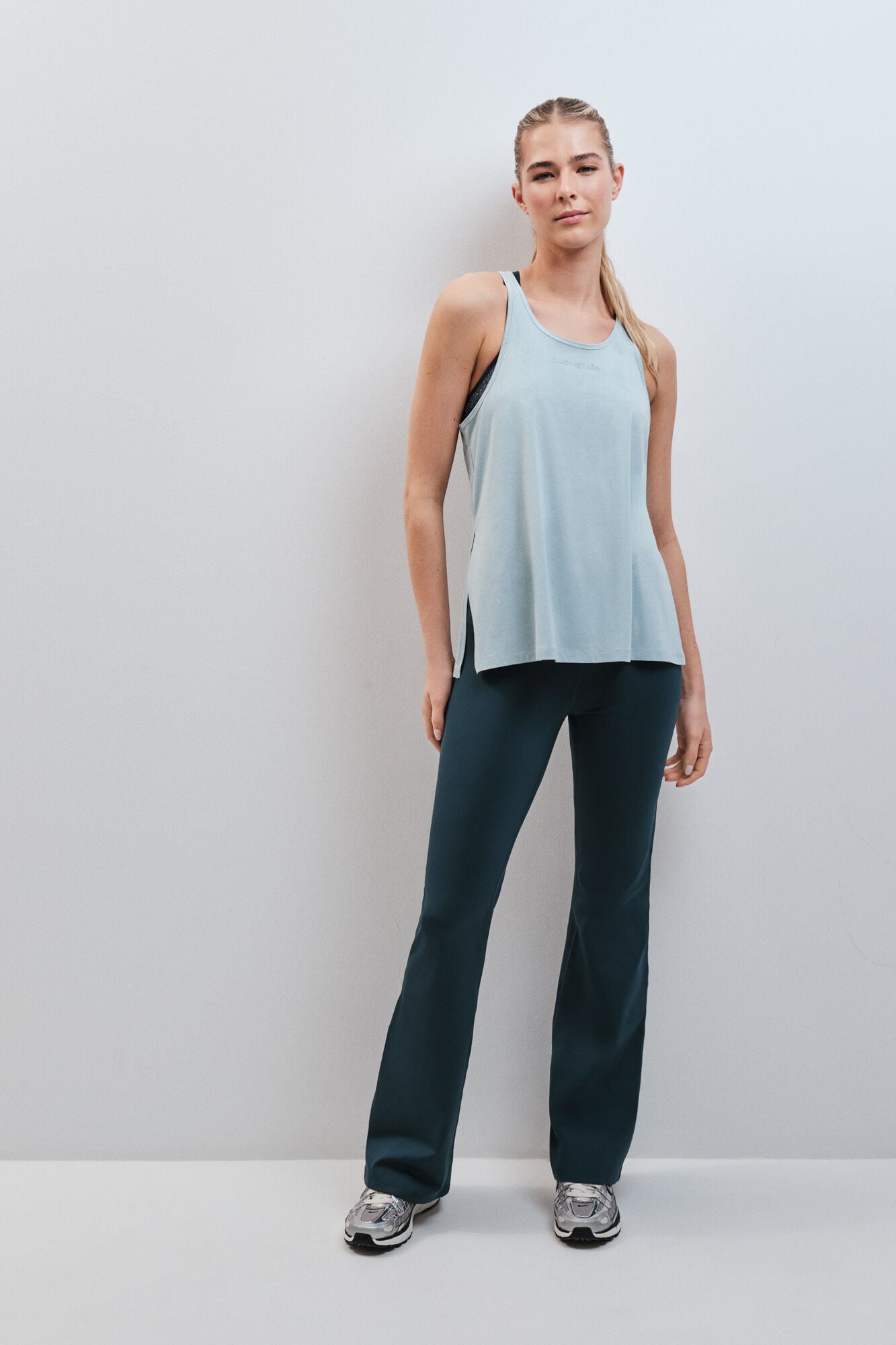 Dash and Stars T-shirt halter 100% algod&atilde;o verde