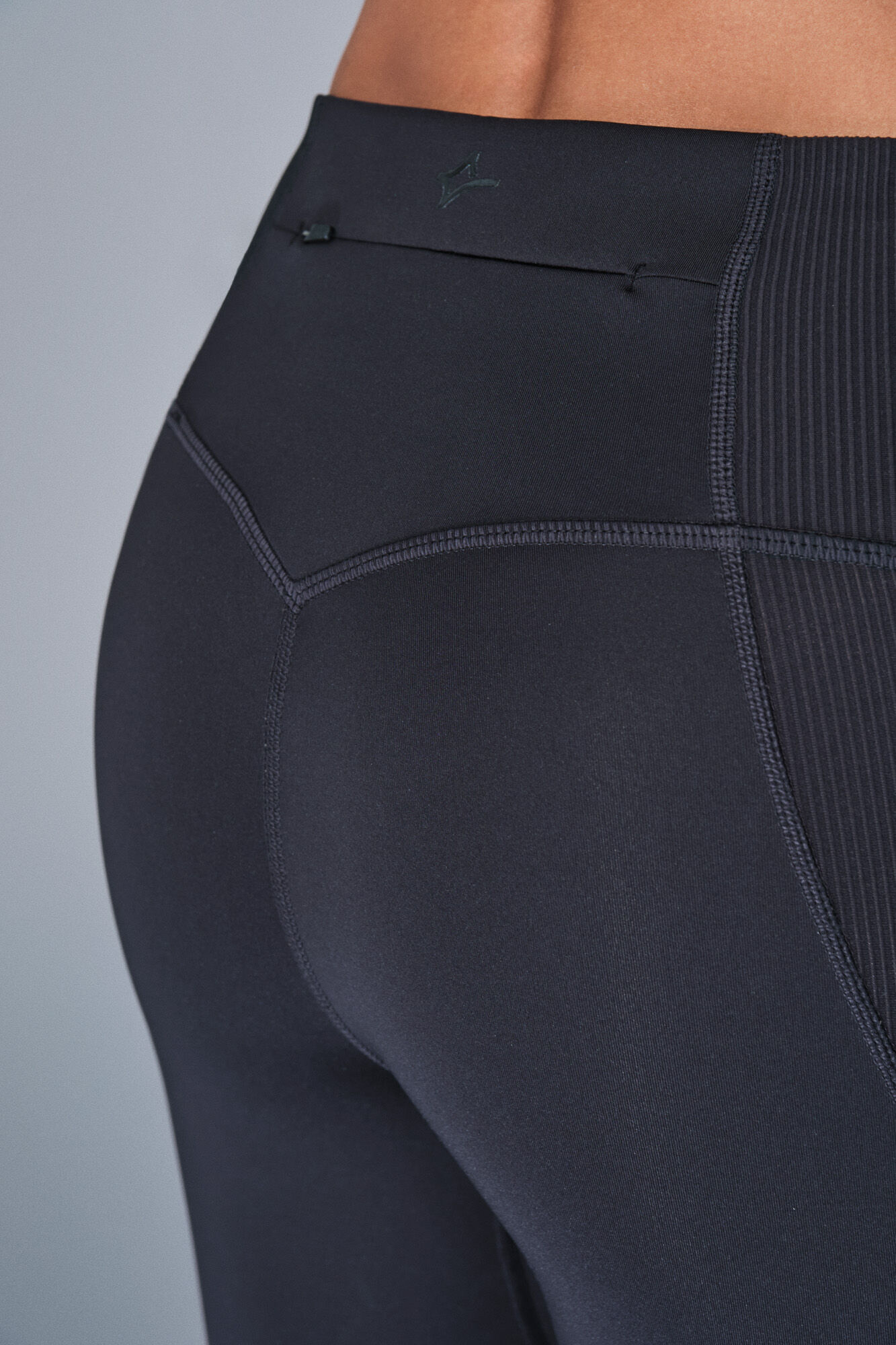 Dash and Stars Leggings 4D STRETCH crop negro negro