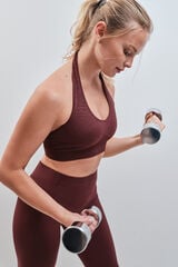 Dash and Stars Soutien desportivo SEAMLESS COMFORT gren&aacute; impress&atilde;o