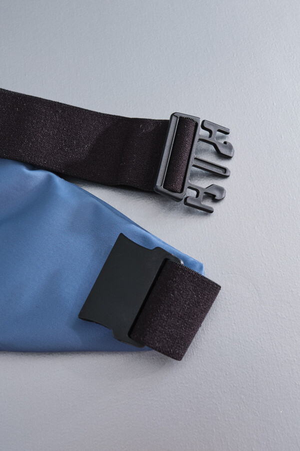 Dash and Stars Bolsa de cintura azul metálico azul