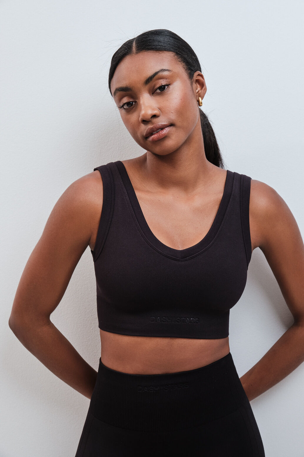 Dash and Stars Soutien desportivo SEAMLESS COMFORT preto