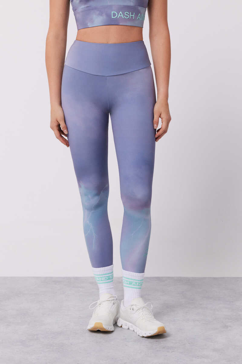 Dash and Stars Leggings storm 4D Stretch rosa