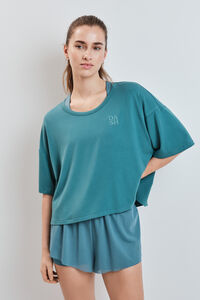 Dash and Stars T-shirt manga curta extrassuave verde