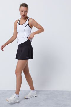 Dash and Stars Saia malha interior preta 4D Stretch preto