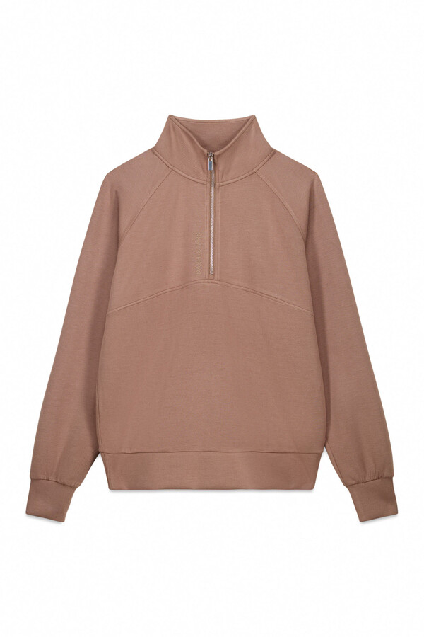 Dash and Stars Moletom sweatshirt com gola cru