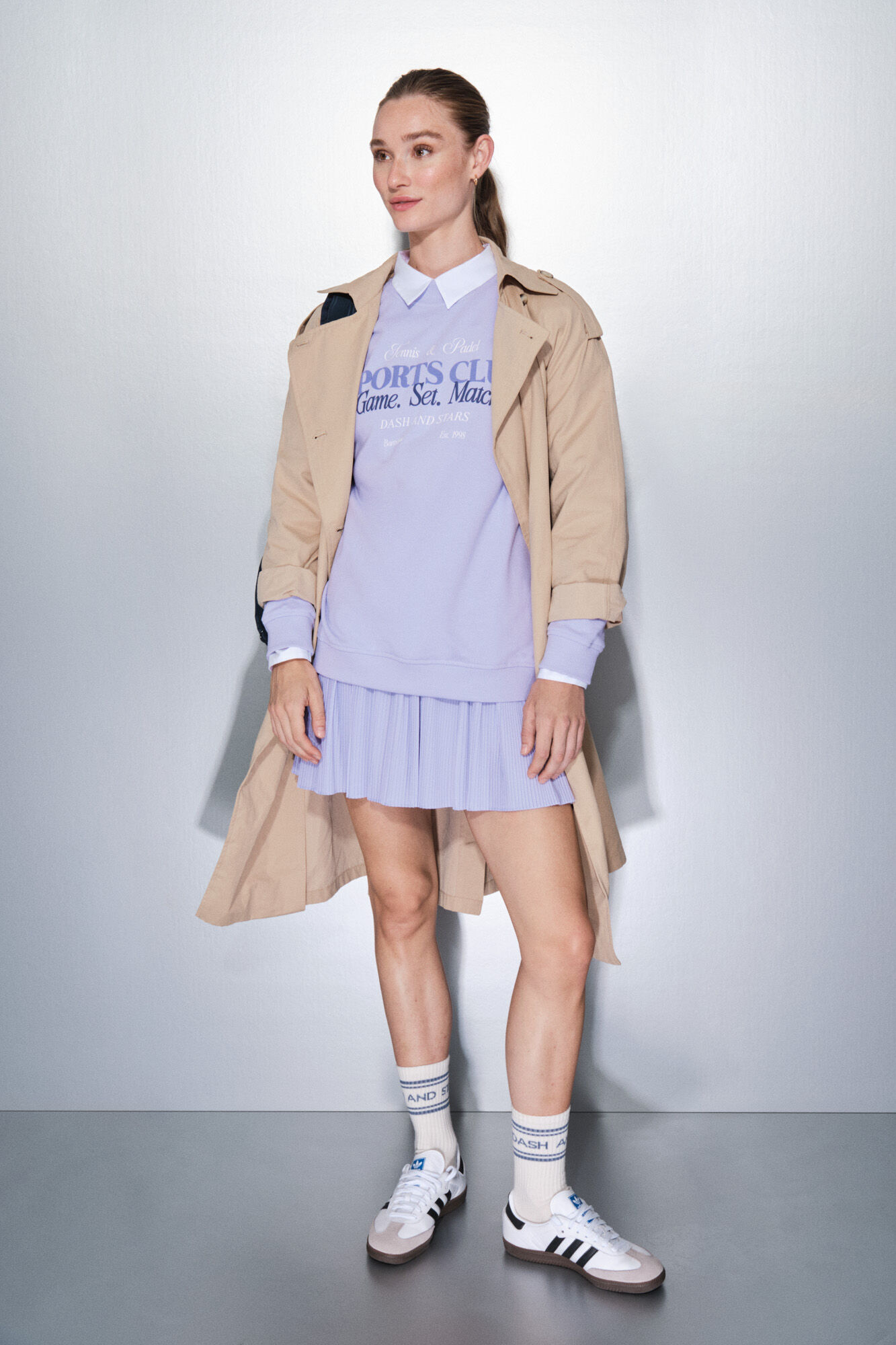 Dash and Stars Sweatshirt plush lil&aacute;s 100% algod&atilde;o rosa