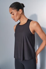 Dash and Stars T-shirt estilo halter preto