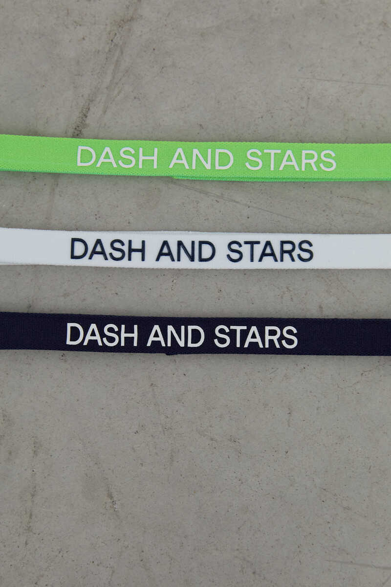 Dash and Stars Conjunto 3 diademas elásticos impressão