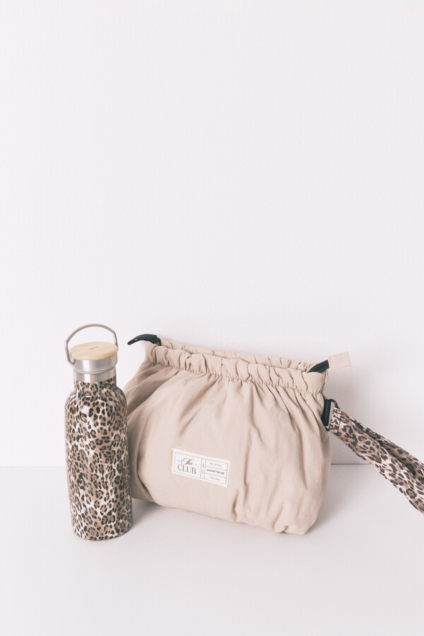 Women'secret Nécessaire pequena de nylon com estampa de animal cru