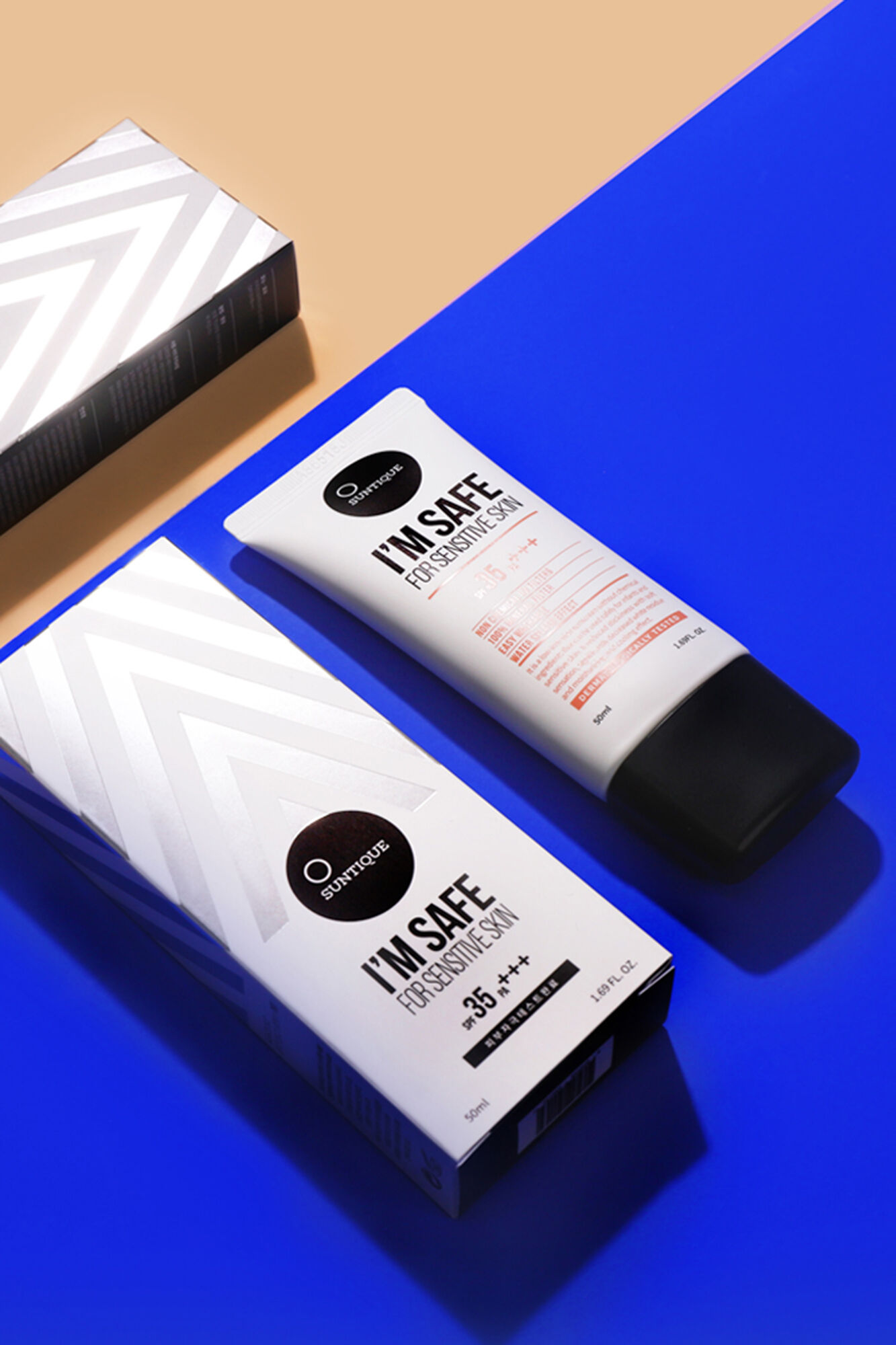 Suntique Crema protector solar I'm Safe for Sensitive Skin estampado