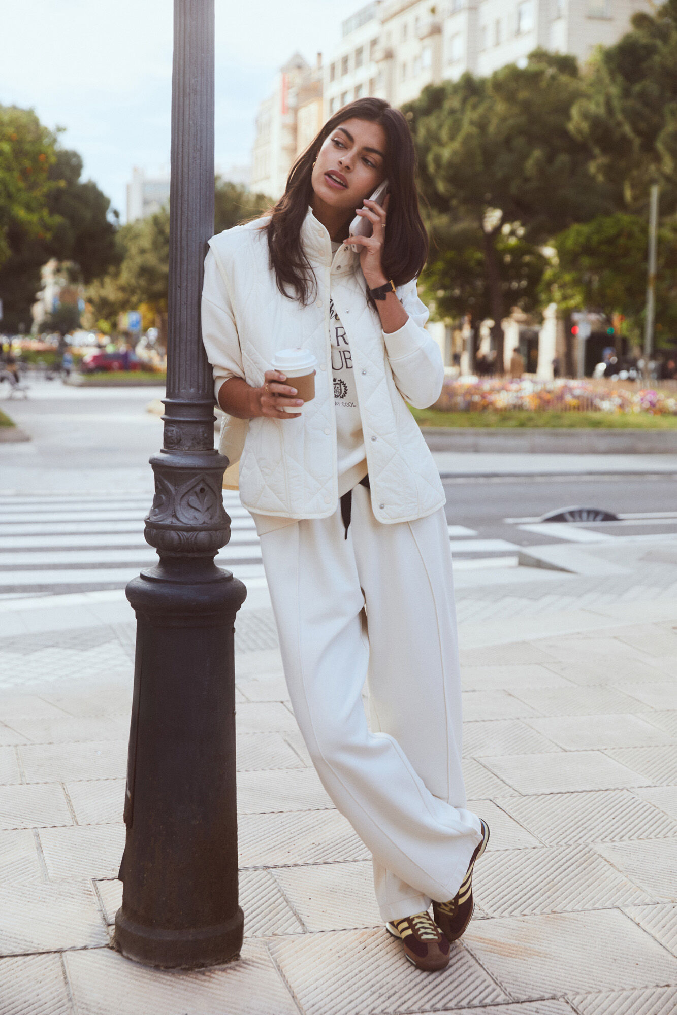 Women'secret Chaleco acolchado blanco