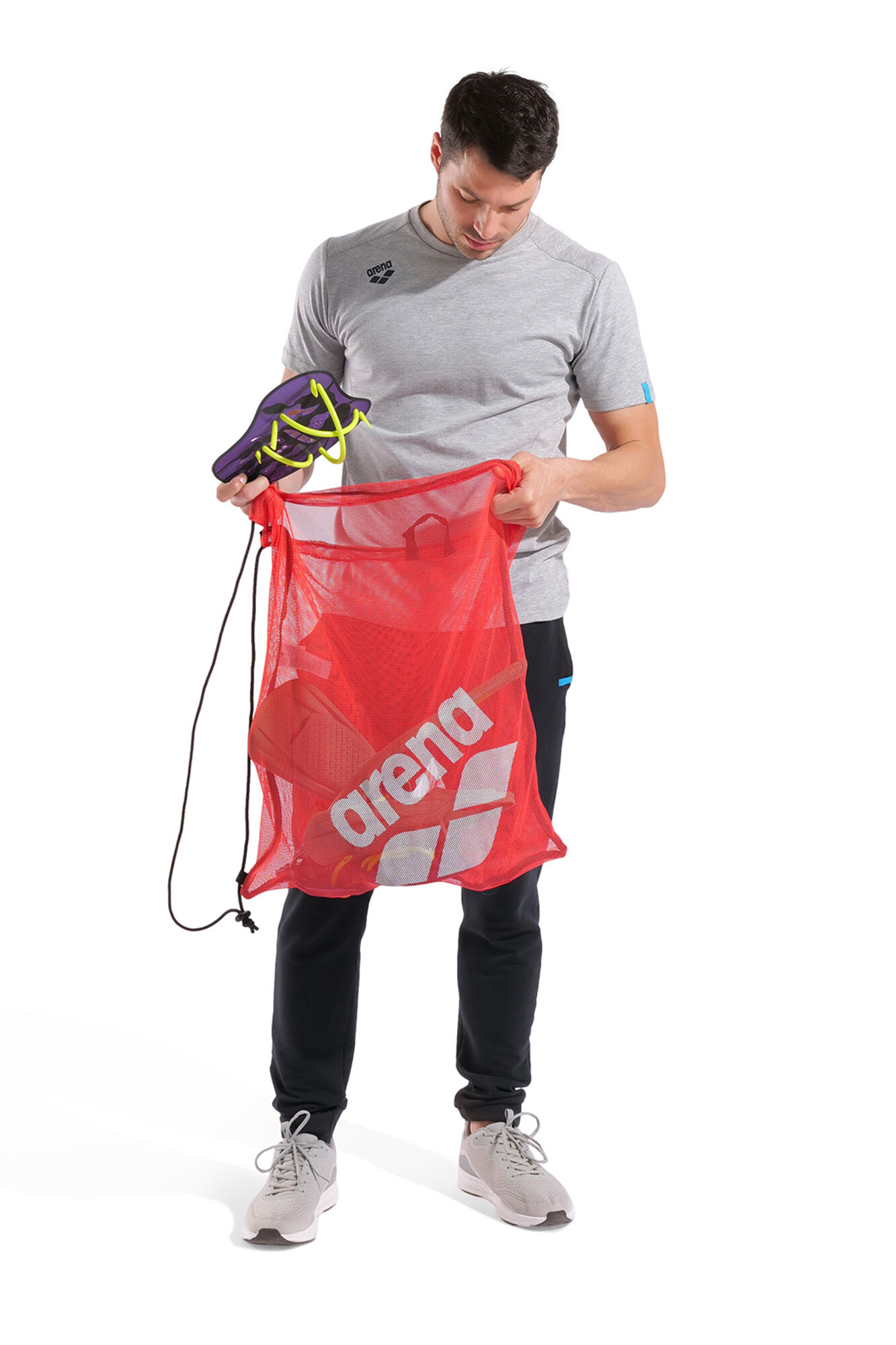 Arena Mala de piscina de malha Arena One Go vermelho