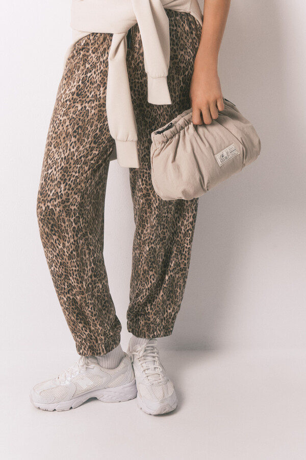 Women'secret Nécessaire pequena de nylon com estampa de animal cru