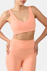 Reebok Soutien desportivo gola em bico borgonha