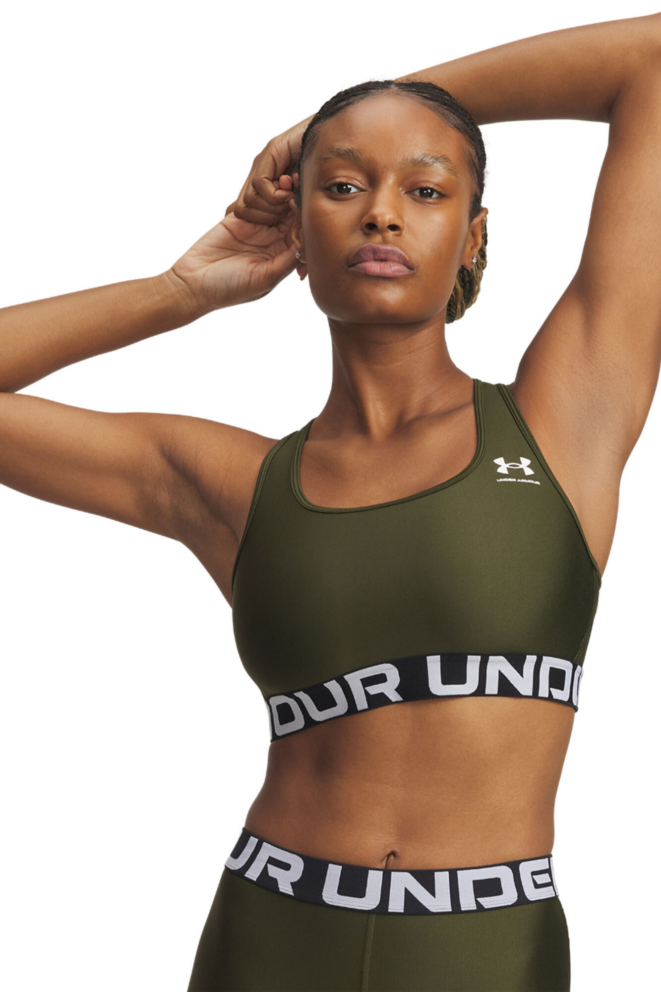 Under Armour Soutien desportivo feminino bege