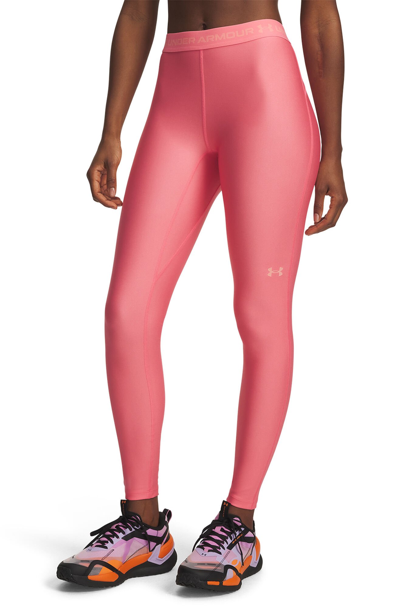 Under Armour Legging compressiva desportiva t&eacute;cnica rosa