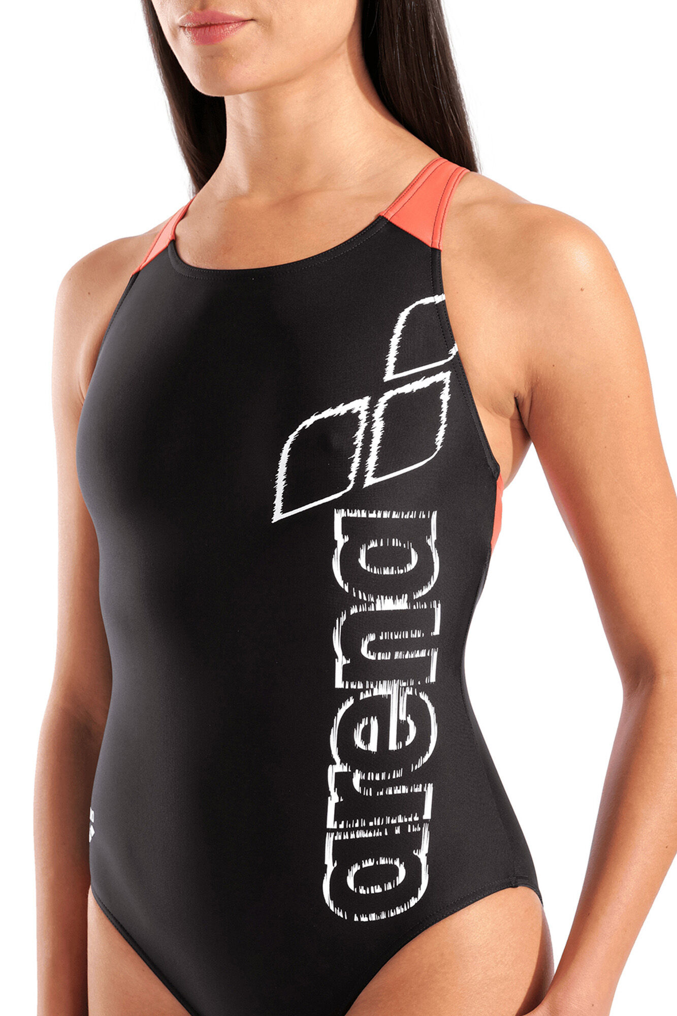 Arena Mai&ocirc; feminino Arena Feel Scratchy com fato de banho em V preto