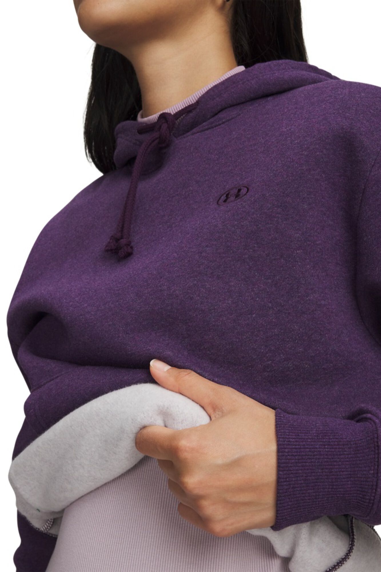 Under Armour Sweatshirt com capuz para mulher rosa