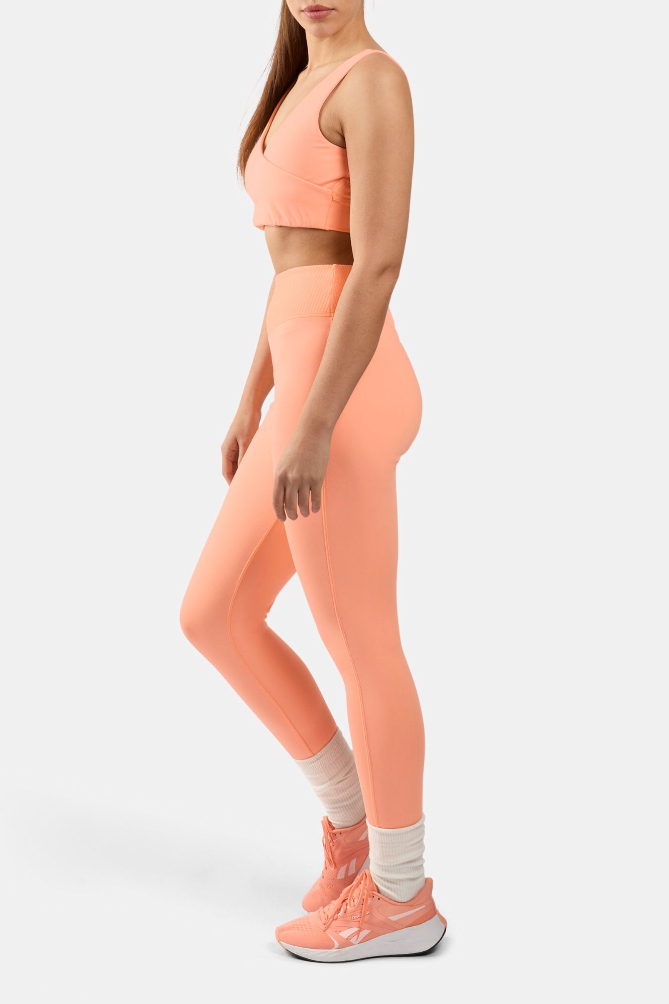 Reebok Soutien desportivo gola em bico borgonha