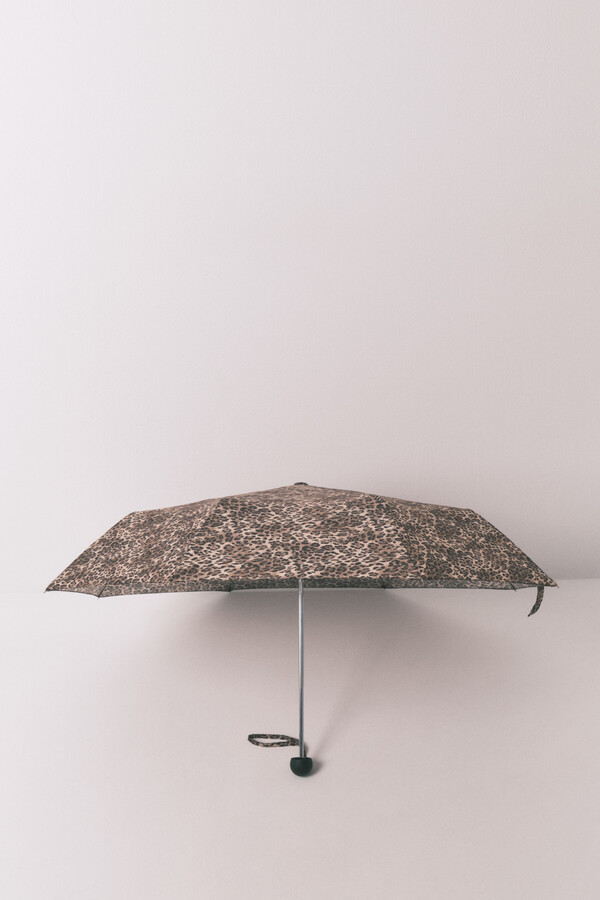 Women'secret Guarda-chuva dobrável com estampa animal cru