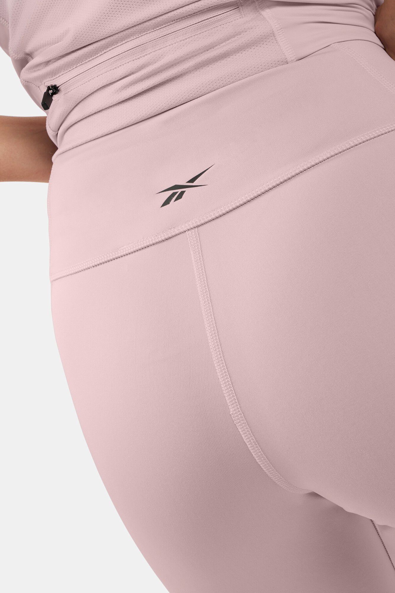Reebok Cal&ccedil;a de treino cintura alta rosa