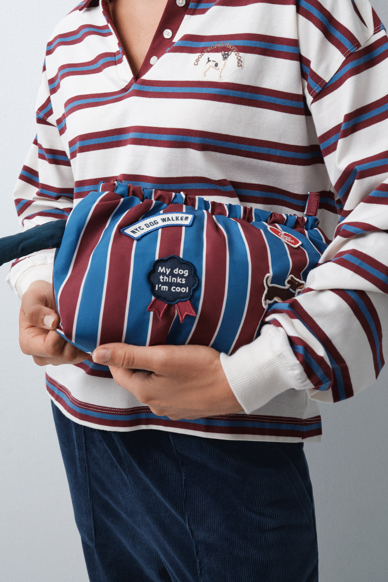Women'secret N&eacute;cessaire m&eacute;dio franzido com al&ccedil;a estampado