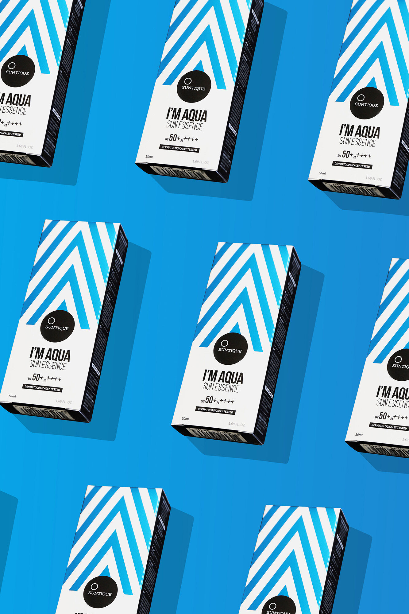 Suntique Crema protector solar I'm Acqua Sun Essence estampado