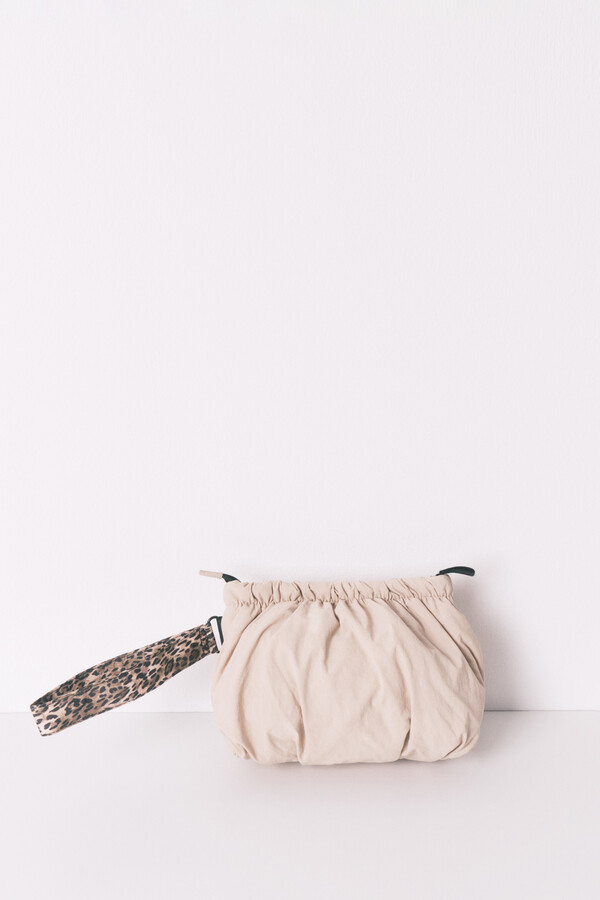 Women'secret Nécessaire pequena de nylon com estampa de animal cru