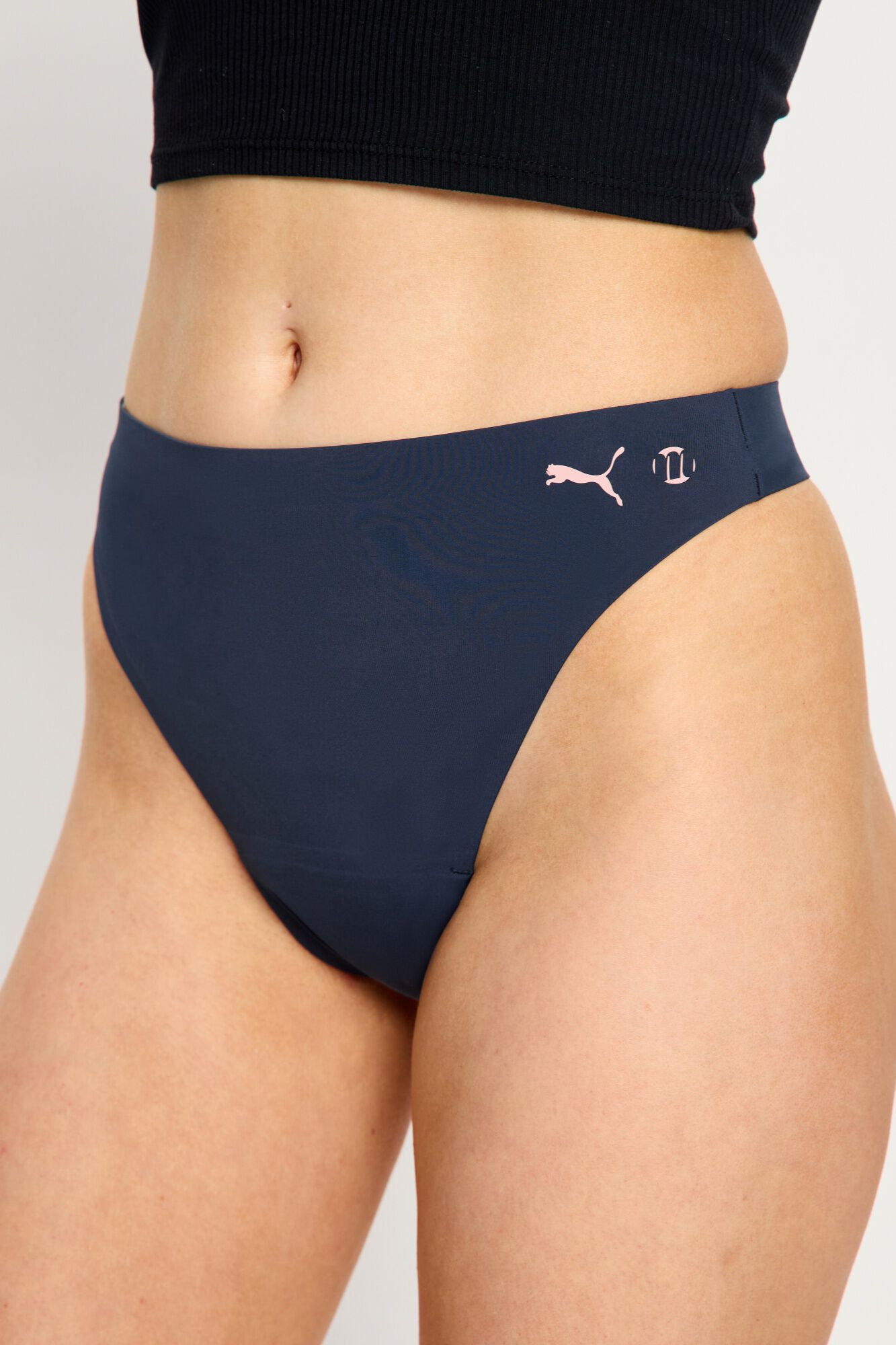 Modibodi Tanga menstrual sem costura fluxo moderado azul azul