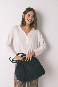 Women'secret Mala de nylon reversível com estampa animal