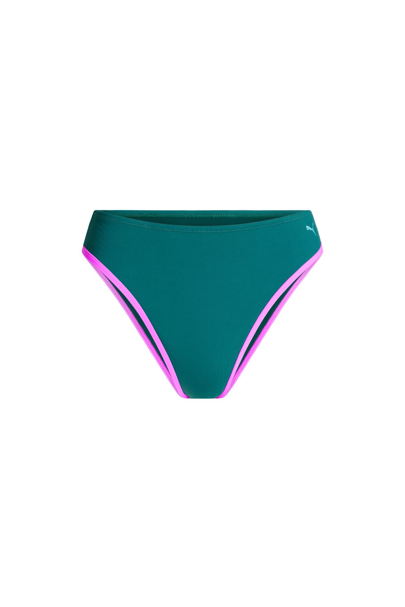 Modibodi Puma cueca de biqu&iacute;ni menstrual cintura alta fluxo super verde bege