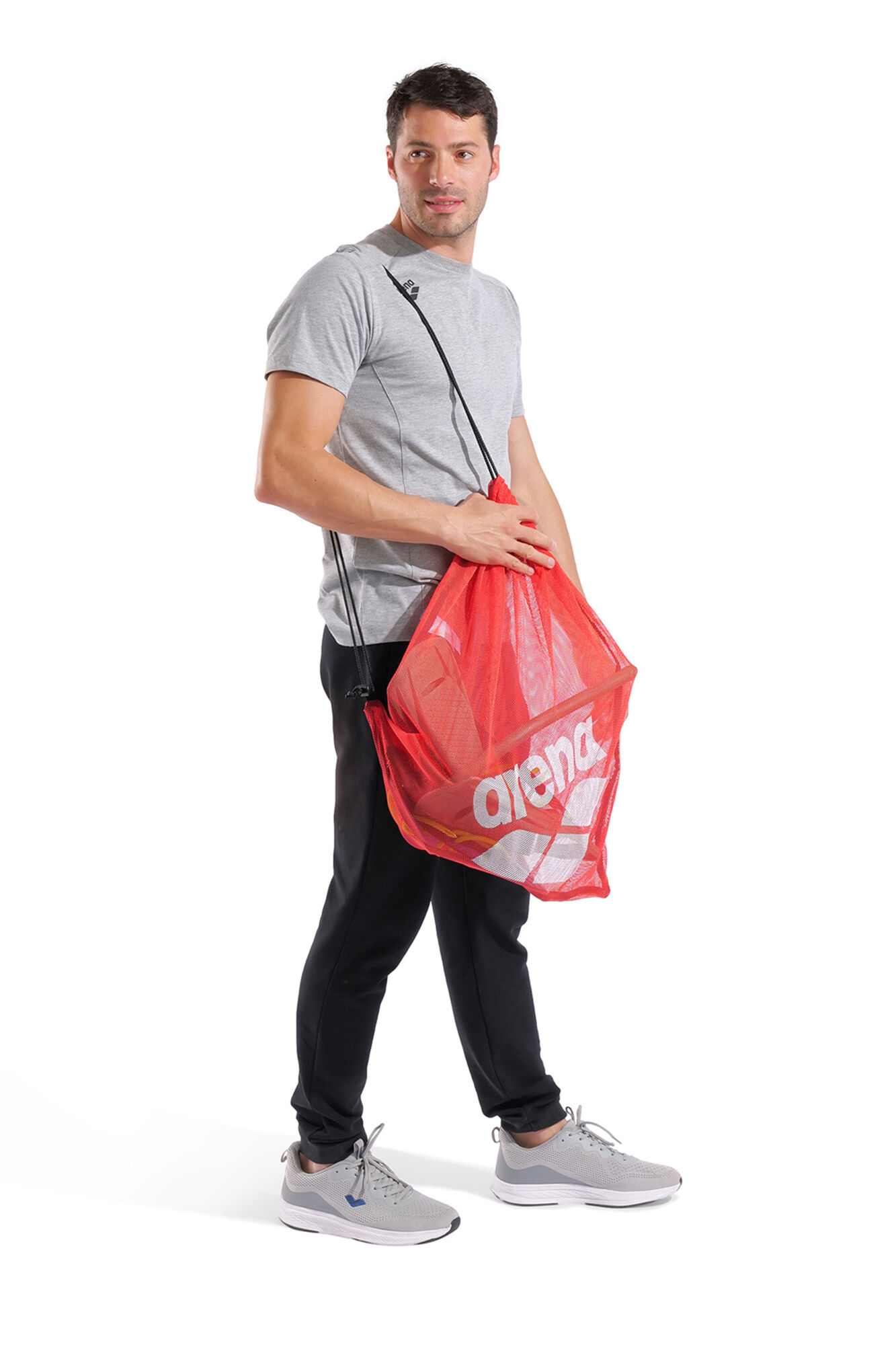 Arena Mala de piscina de malha Arena One Go vermelho