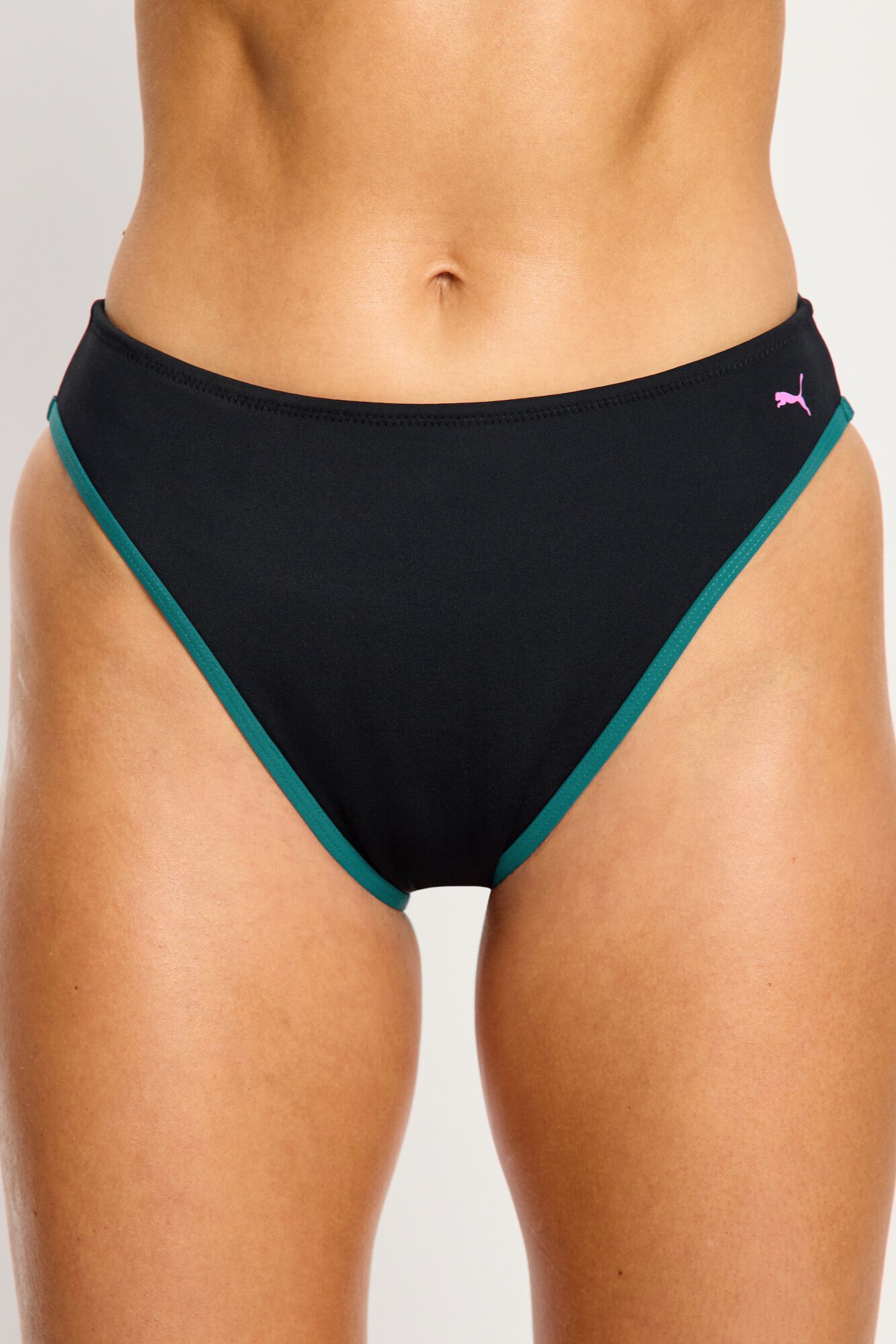 Modibodi Puma Braga de Bikini Menstrual Alta Flujo S&uacute;per Black negro