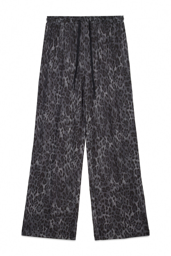 Women'secret Calça comprida cinza com estampa animal cinzento