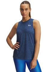 Under Armour T-shirt feminina sem mangas azul